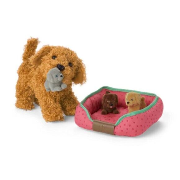 American Girl ALL THE PUPPIES SET 3 Puppy Dog Magnetic Toys + Pet Bed + Adoption - Picture 3 of 6